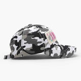 Adjustable Cotton Baseball Cap with Letter Design.