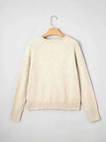 Crew Neck Long Sleeve Sweater.