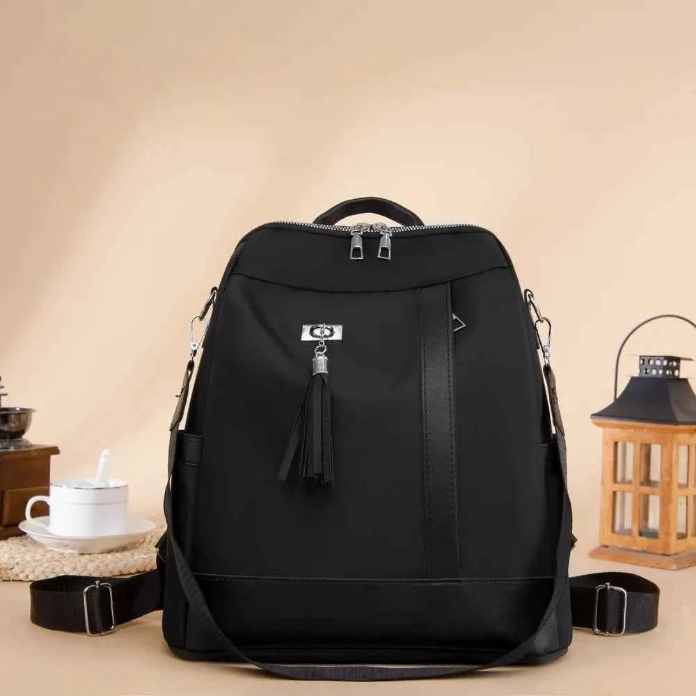 Tassel Oxford Cloth Backpack.