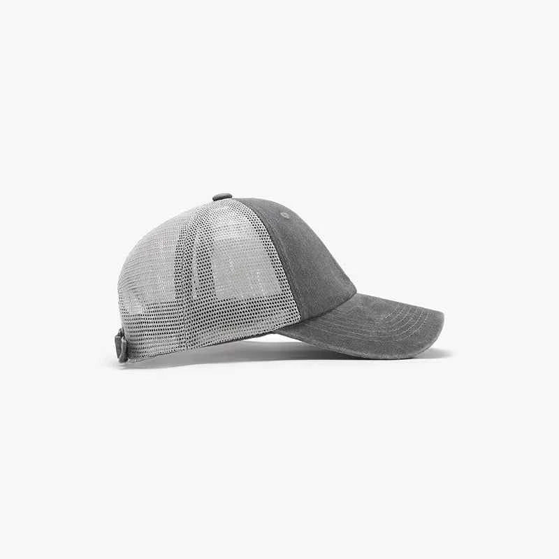 Breathable Mesh Adjustable Baseball Cap.