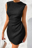 Sleeveless Ribbed Bodycon Dress.