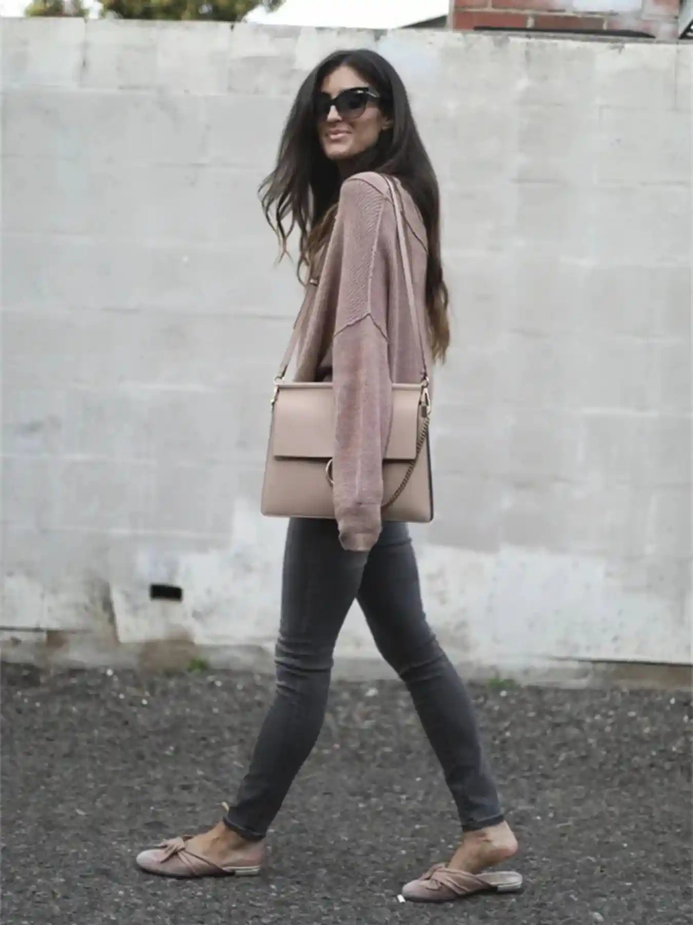 Ribbed Relaxed Fit Long Sleeve Sweater.