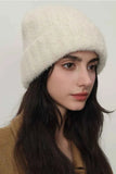 Solid Color Thermal Knit Hat.