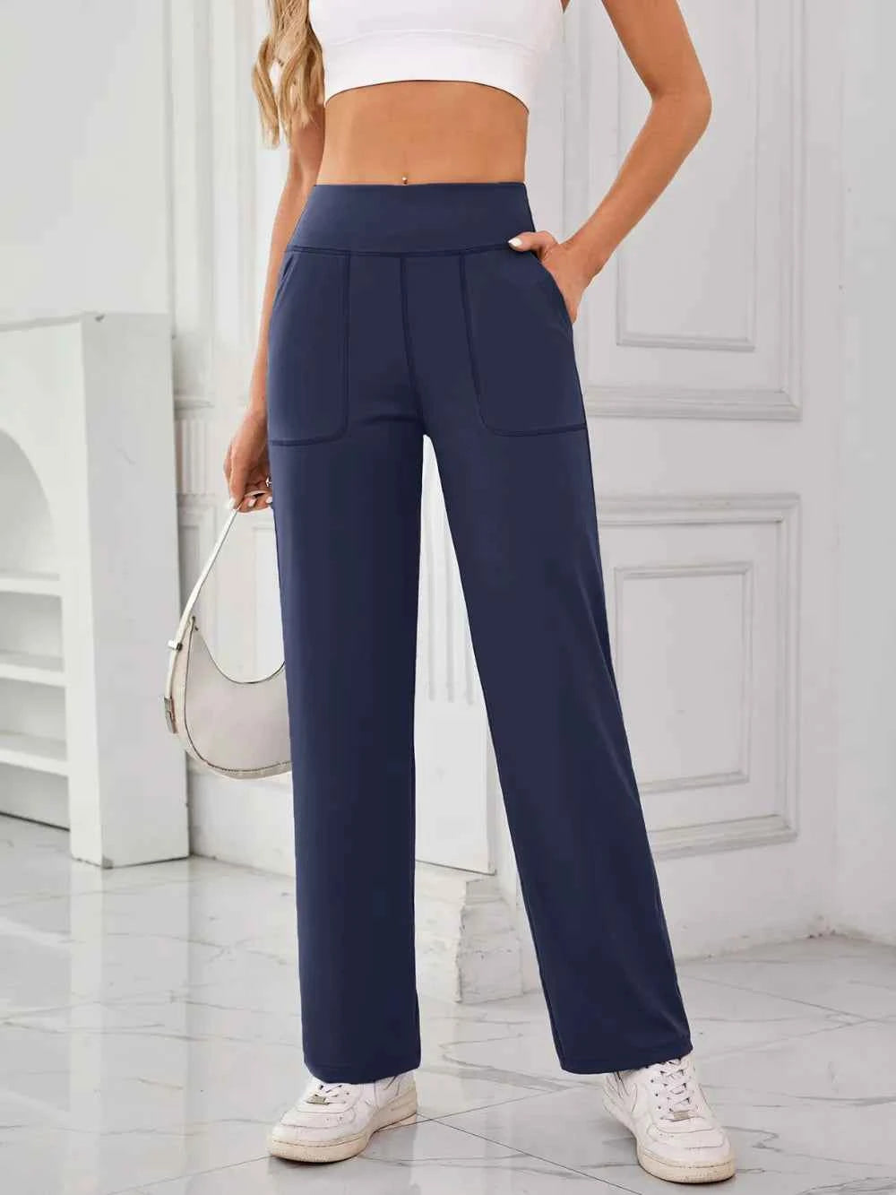 Lovelet High Waist Active Pants with Pockets.