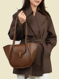 Large PU Leather Shoulder Bag with Pouch.