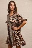 Leopard Print Dress: Mix and Match Short Sleeve Style - EBYNN