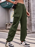 Casual Wide Leg Cargo Jeans.