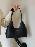 Small Texture PU Leather Shoulder Bag.