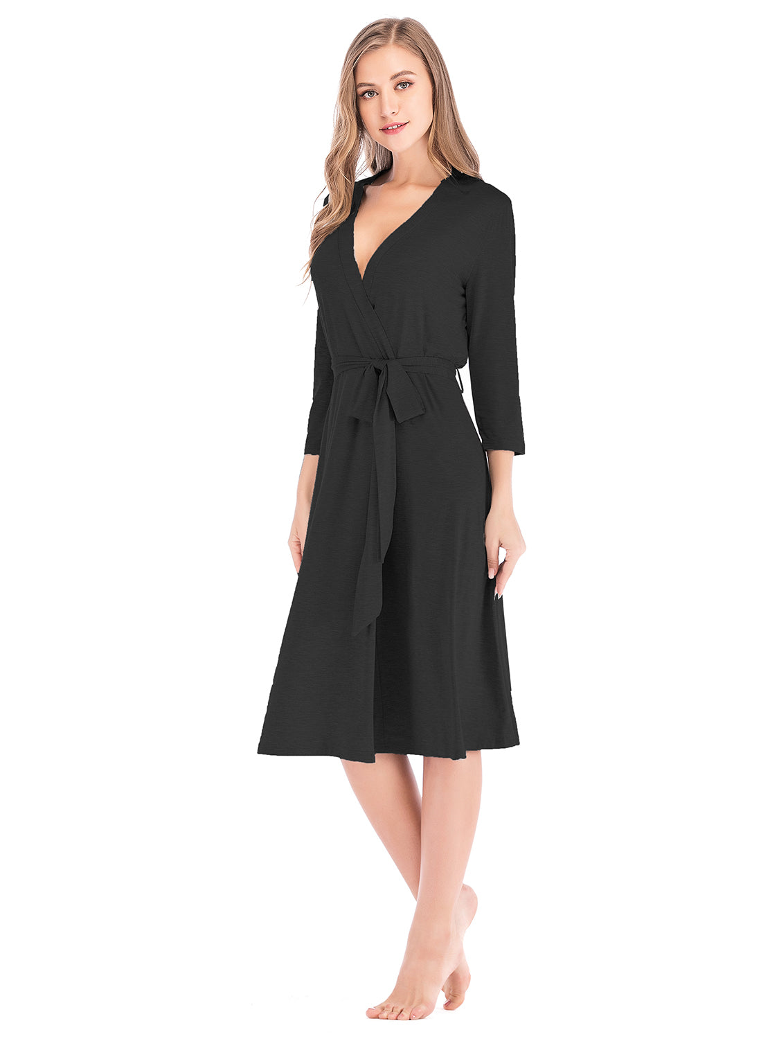 Plunge Tie Front Night Dress.
