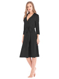 Plunge Tie Front Night Dress.