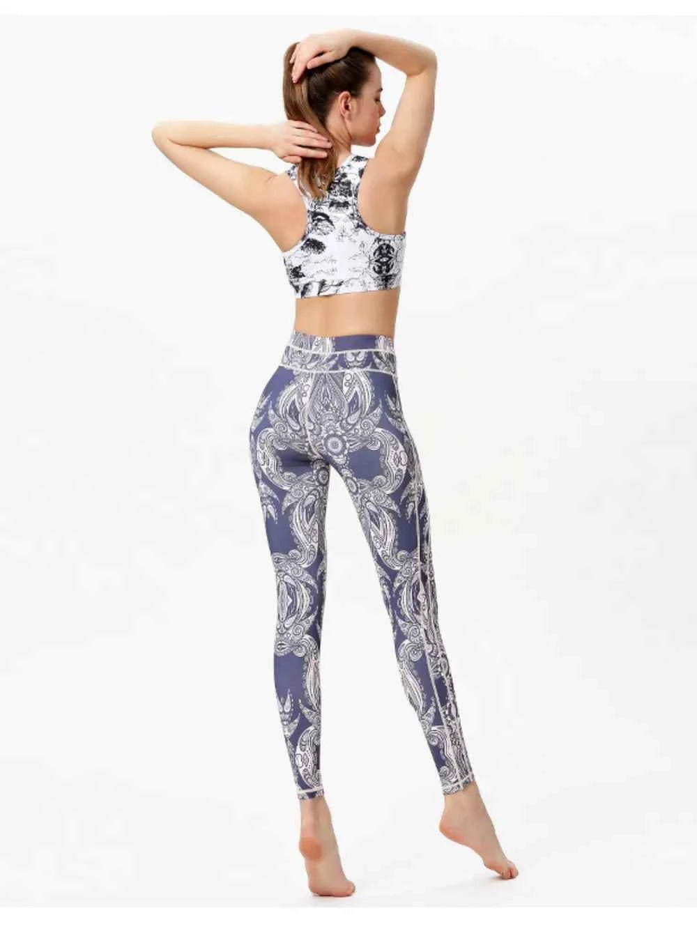 Printed High Waist Active Leggings.