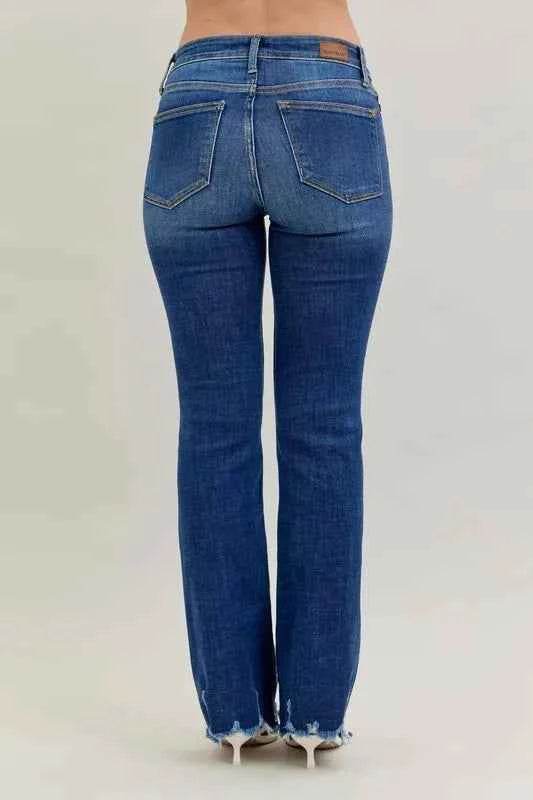 Judy Blue Plus Size Mid-Rise Bootcut Jeans.
