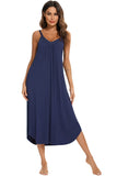 V-Neck Midi Lounge Dress.