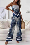 Printed Cami and Wide Leg Pants Set - EBYNN