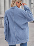 Button Up Long Sleeve Denim Jacket.