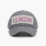 Adjustable Cotton Baseball Cap with Letter Design.