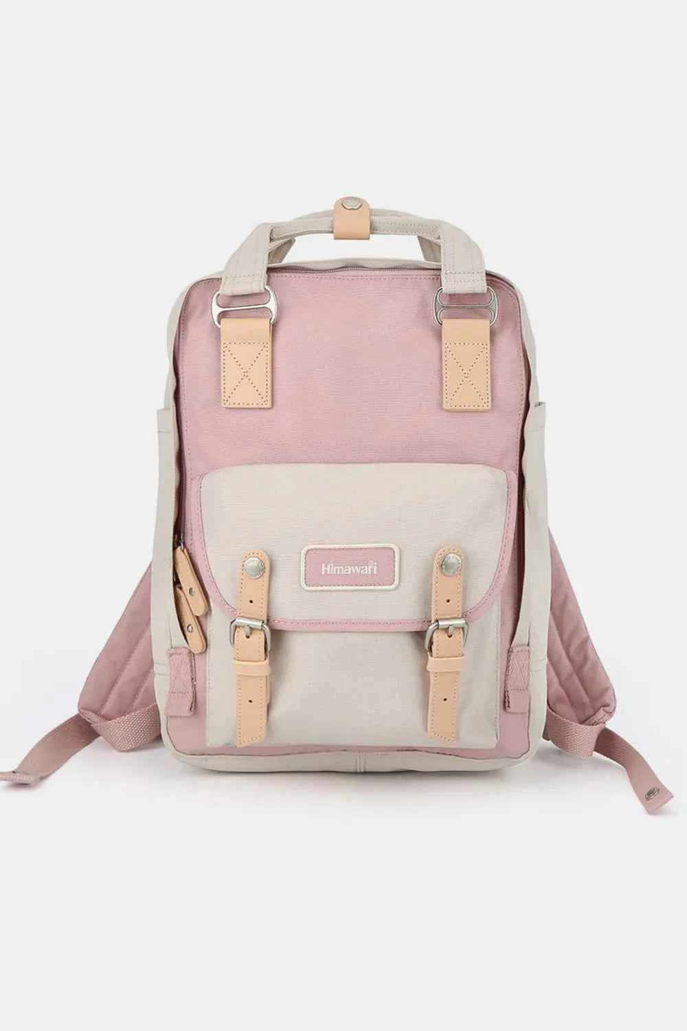 Himawari Contrast Water & Scratch-Resistant Nylon Backpack.