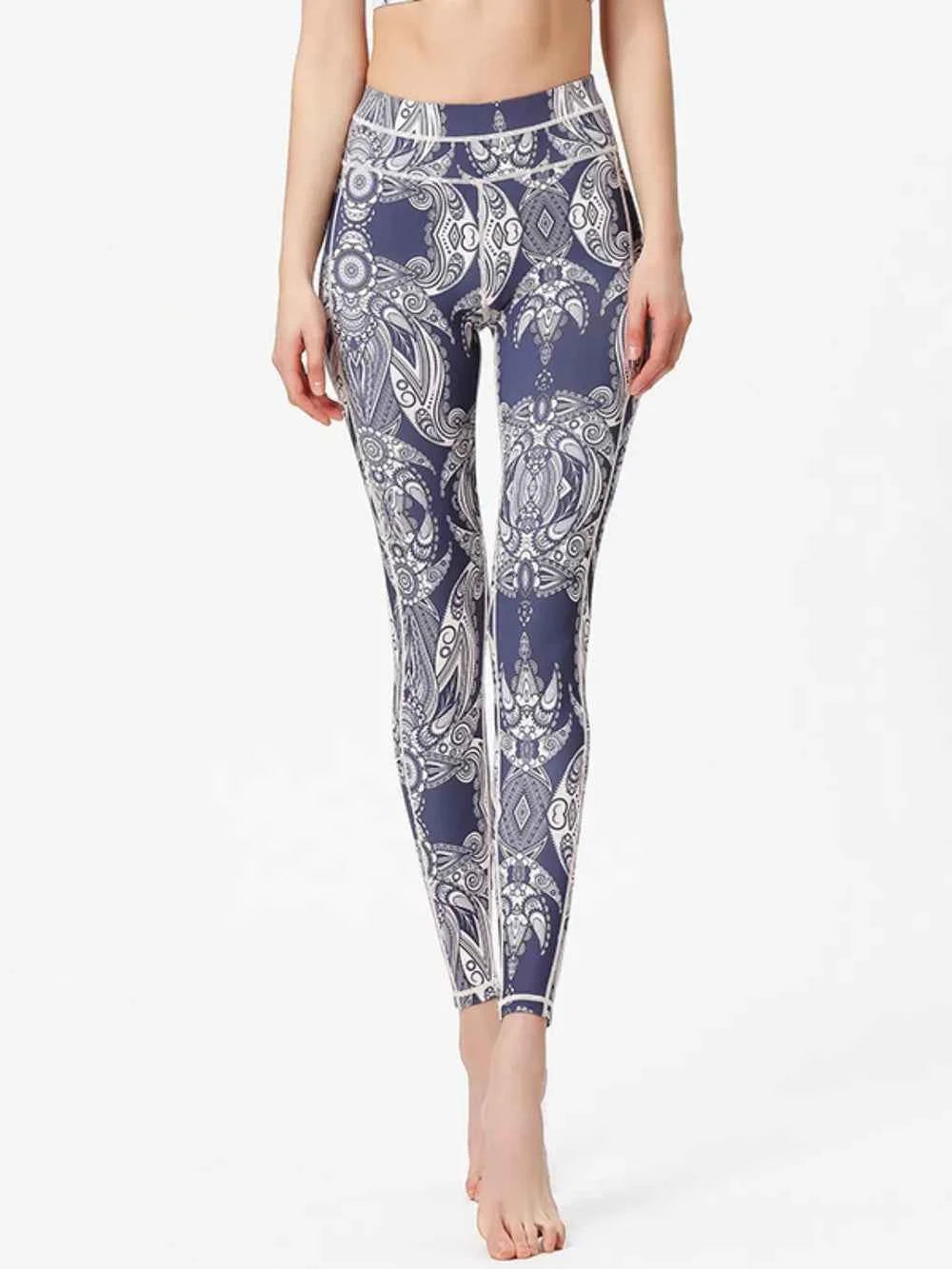 Printed High Waist Active Leggings.