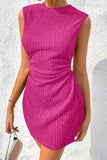 Sleeveless Ribbed Bodycon Dress.