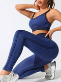 Scoop Neck Cami and High Waist Leggings Active Set.
