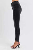 Judy Blue Plus Size Mid Rise Tummy Control Skinny Jeans.