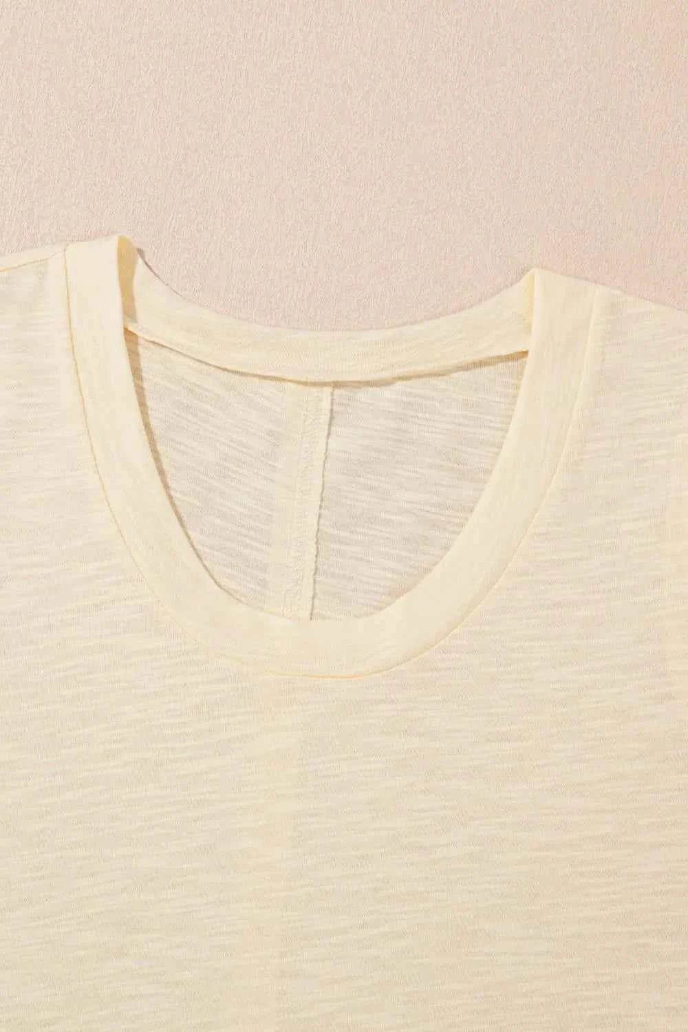 Solid Color Tank Top & Smocked Waist Pants Set - EBYNN