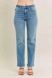 Judy Blue Plus Size High-Waist Vintage Straight Jeans.