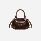 Plaid Print Crossbody Bag.