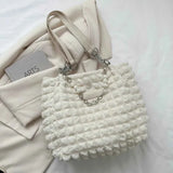 Bubble Textured Medium Tote Bag.