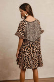 Leopard Print Dress: Mix and Match Short Sleeve Style - EBYNN