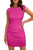 Sleeveless Ribbed Bodycon Dress.