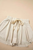 Drawstring High Waist Active Skorts.