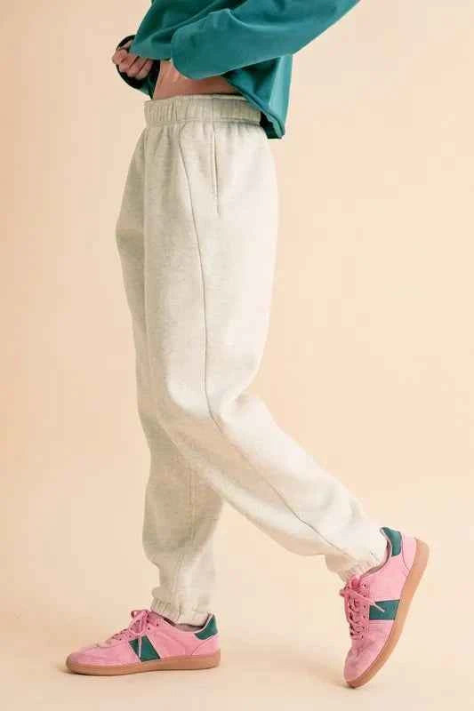 Aemi+Co Drawstring Elastic Waist Joggers.