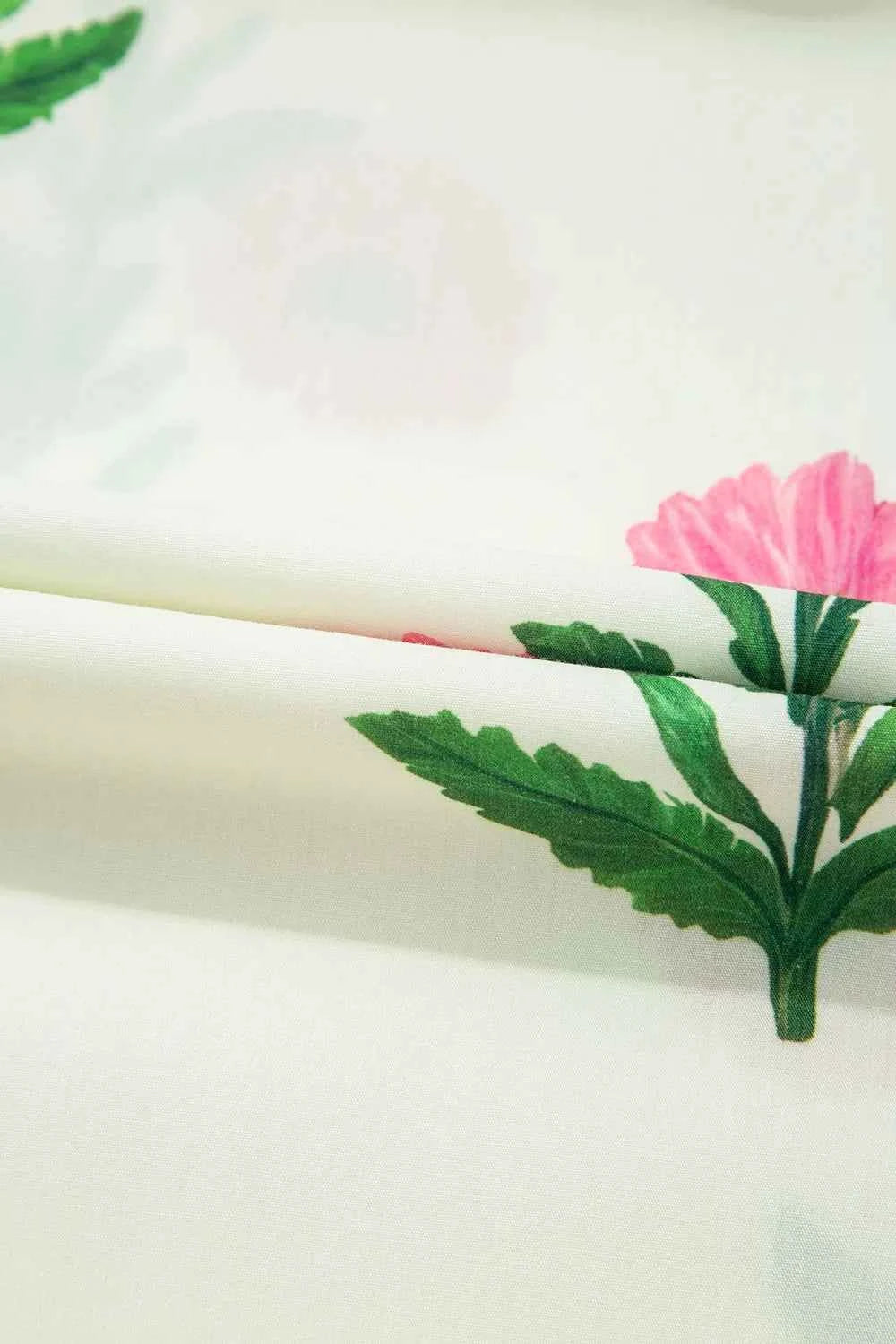 Floral Print Flutter Sleeve Mini Dress.