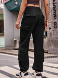 Casual Wide Leg Cargo Jeans.