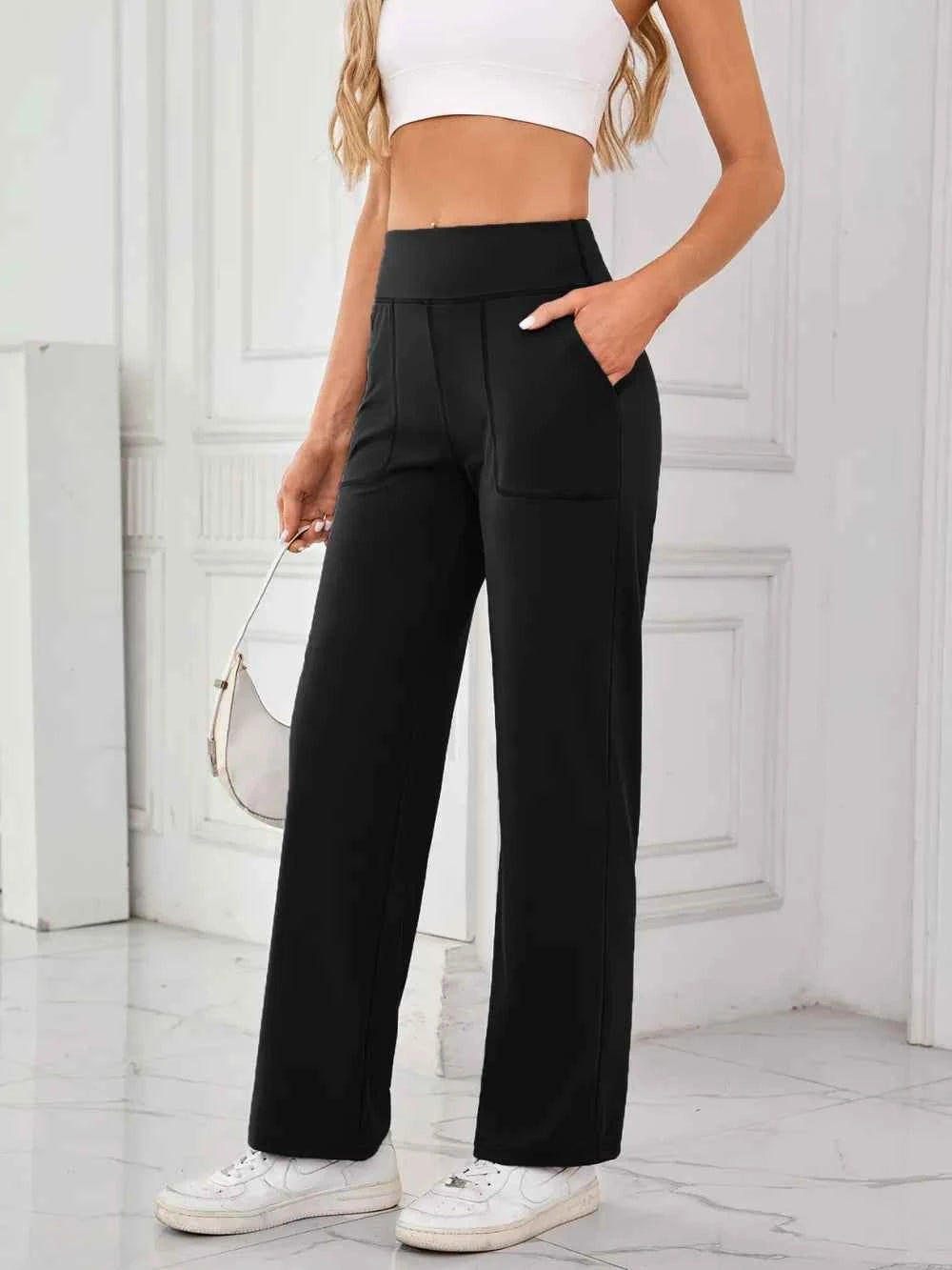 Lovelet High Waist Active Pants with Pockets.