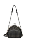 Studded Fringe Crossbody Bag.
