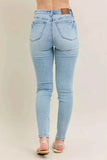 Judy Blue Plus Size Mr Tummy Control Vintage Wash Skinny Jeans.