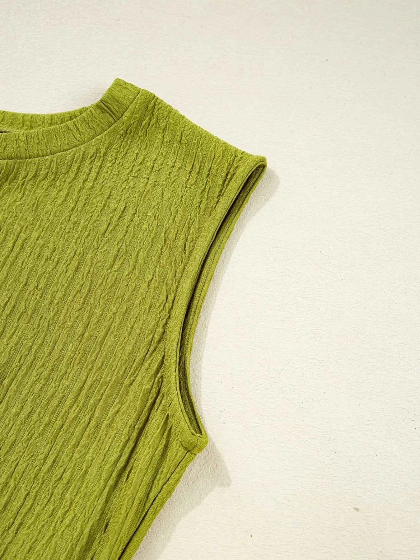 Sleeveless Ribbed Bodycon Dress.