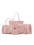 6-Piece Geometric Pattern Bag Set.