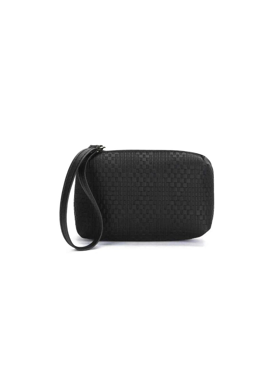 6-Piece Stylish Leather Textured Bag Set.