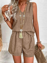 Notched Tank and Shorts Set - EBYNN