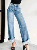 High-Waisted Wide Leg Jeans.