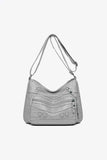 PU Leather Adjustable Strap Shoulder Bag.