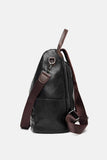 Large PU Leather Backpack Bag.