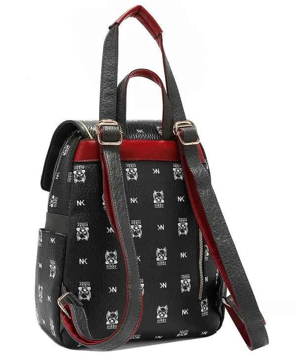 Nicole Lee USA Cat Eco-Leather Convertible Backpack.