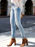 Distressed Skinny Jeans.