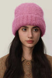 Solid Color Thermal Knit Hat.