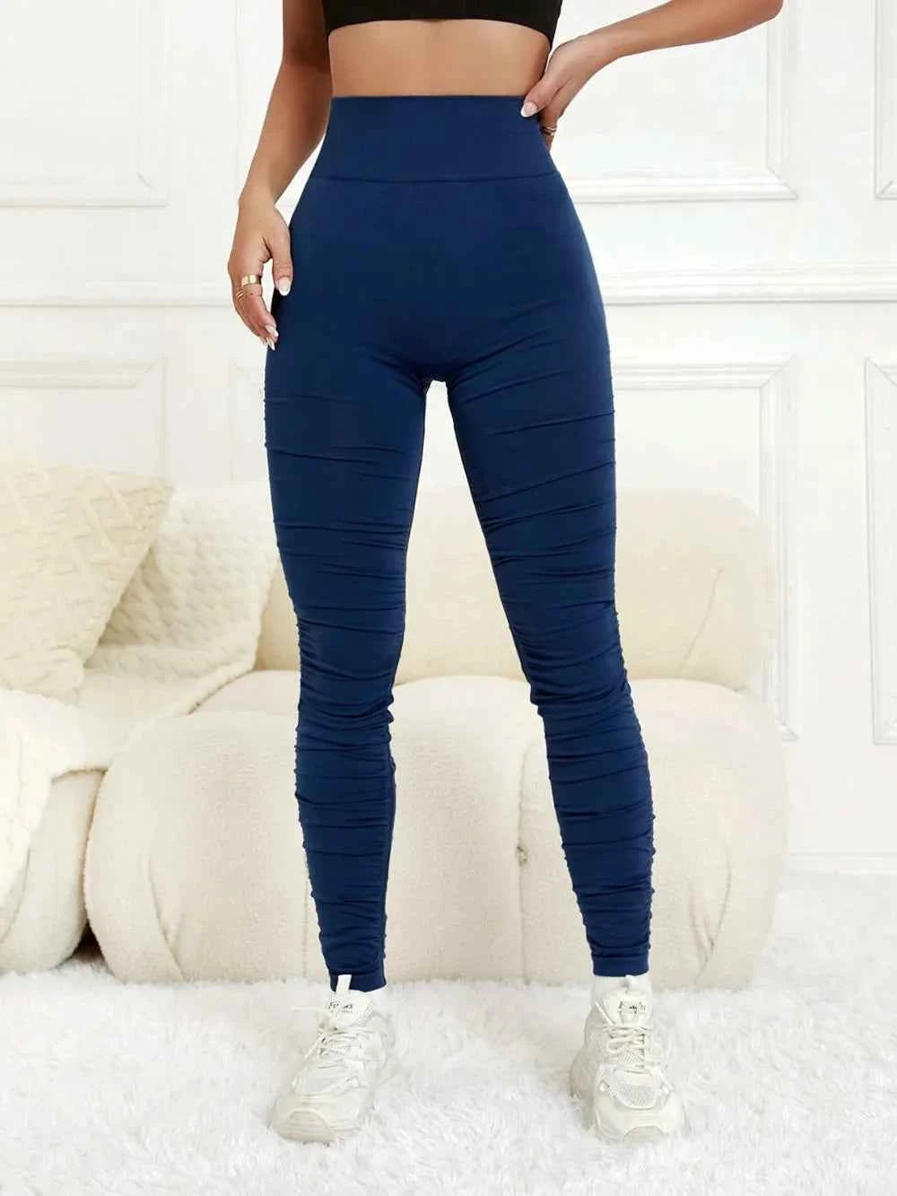 Ruched High Waist Active Leggings.