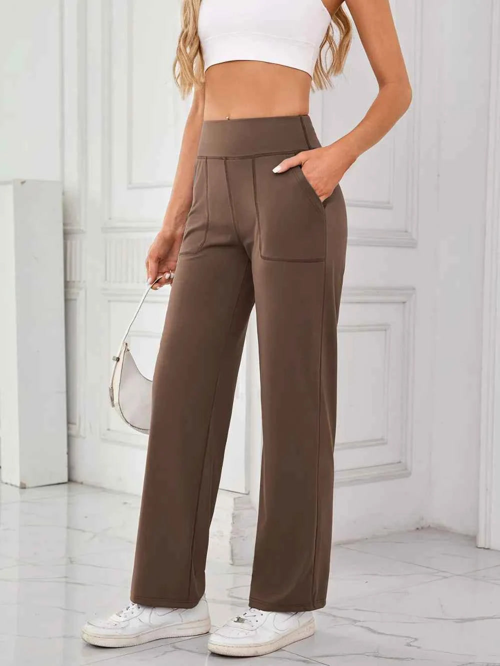 Lovelet High Waist Active Pants with Pockets.